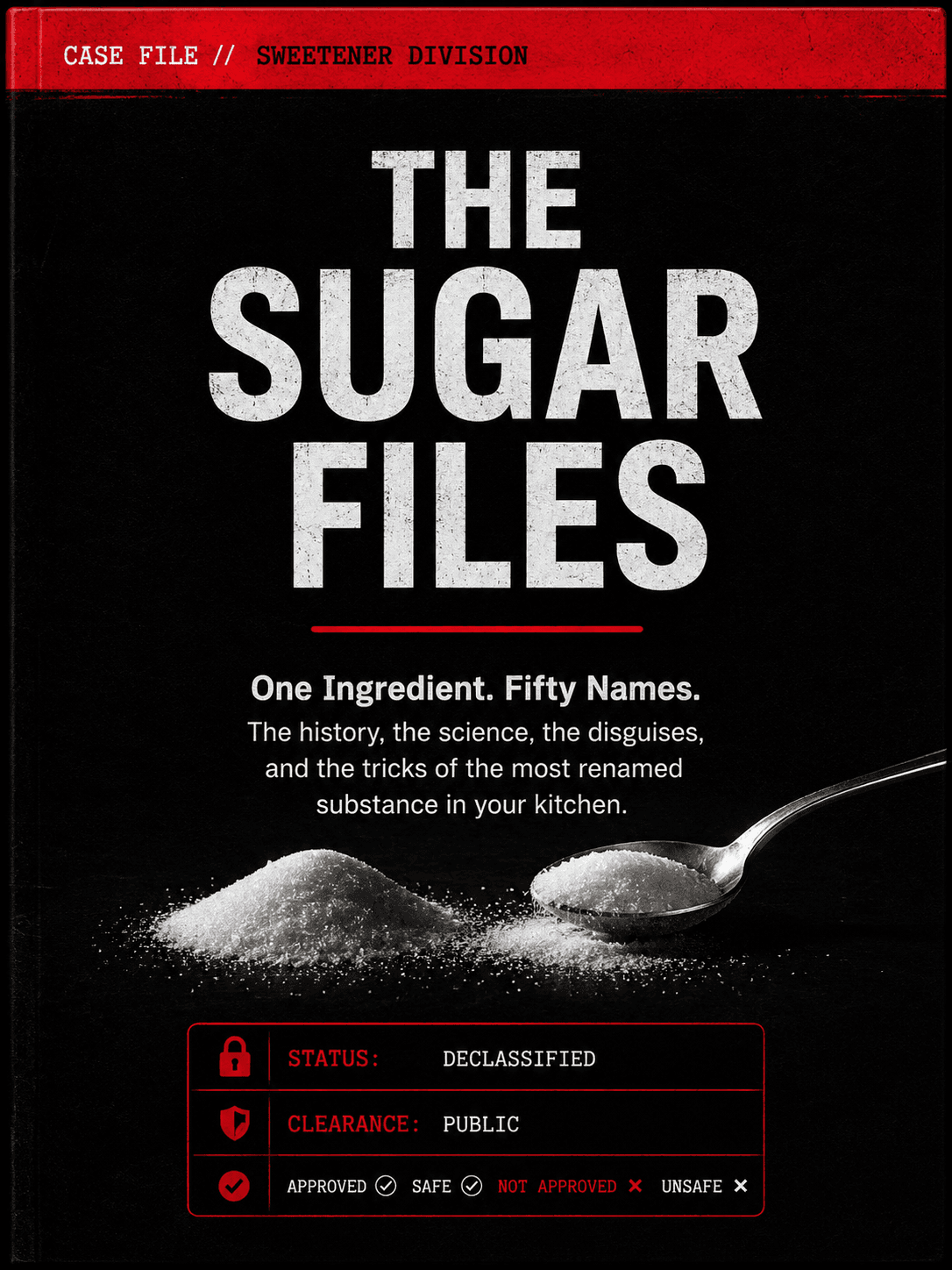 Ebook cover: The Sugar Files: The History, Science & Disguises of Added Sugar